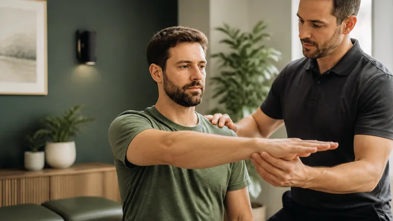 Applied kinesiology muscle testing at Crown Chiropractic
